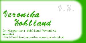 veronika wohlland business card